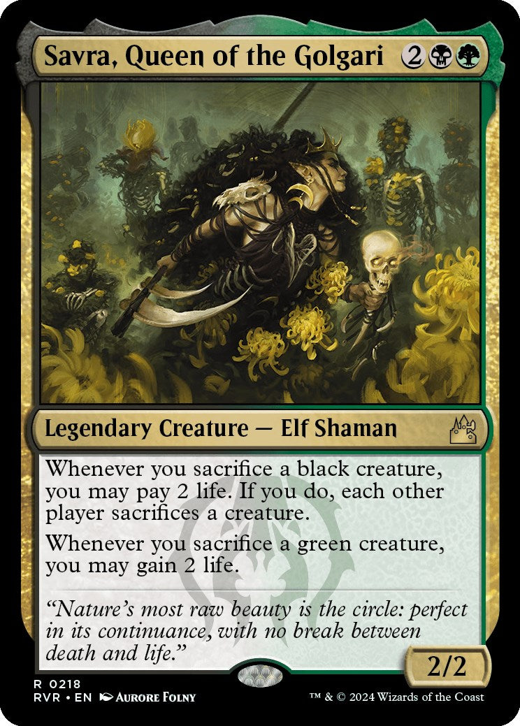 Savra, Queen of the Golgari [RVR - 218]