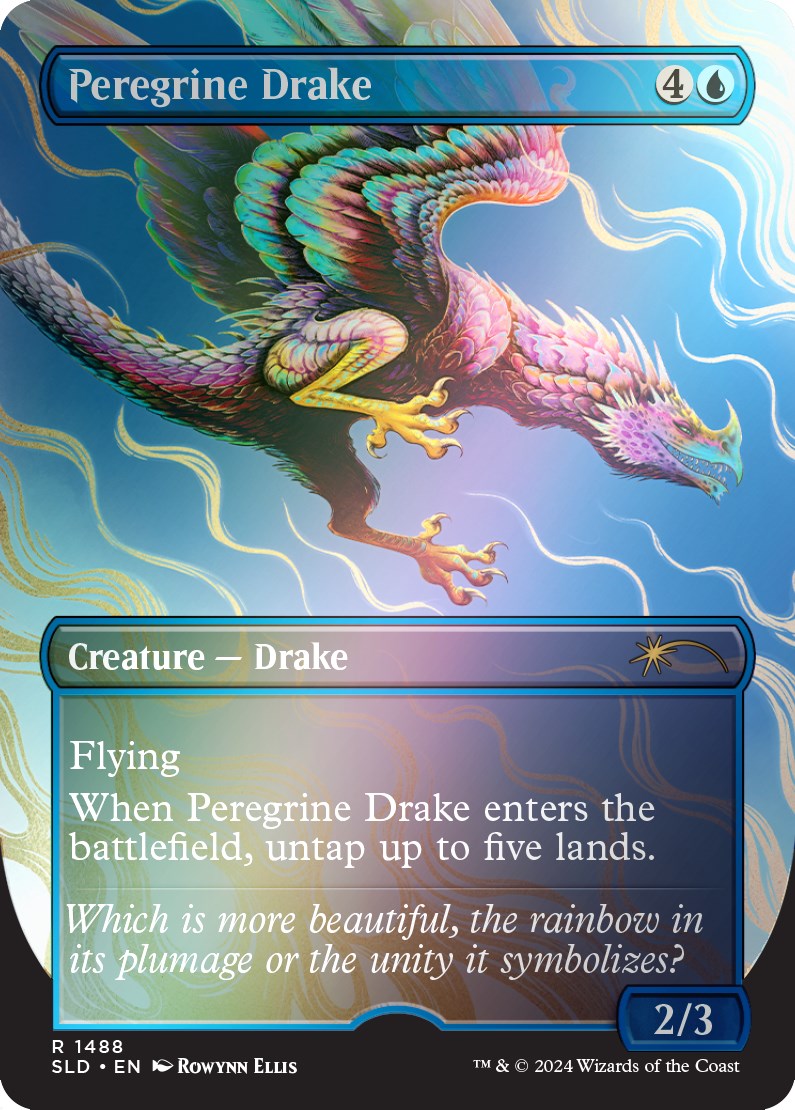 Peregrine Drake (Rainbow Foil) [SLD - 1488]