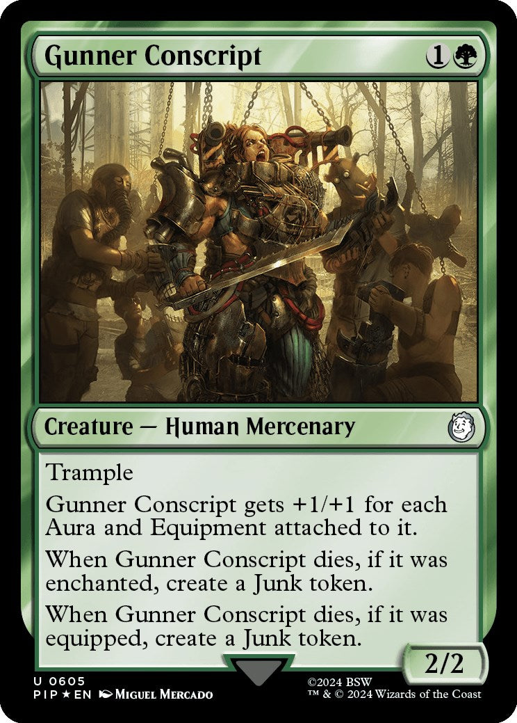 Gunner Conscript (Surge Foil) [PIP - 605]