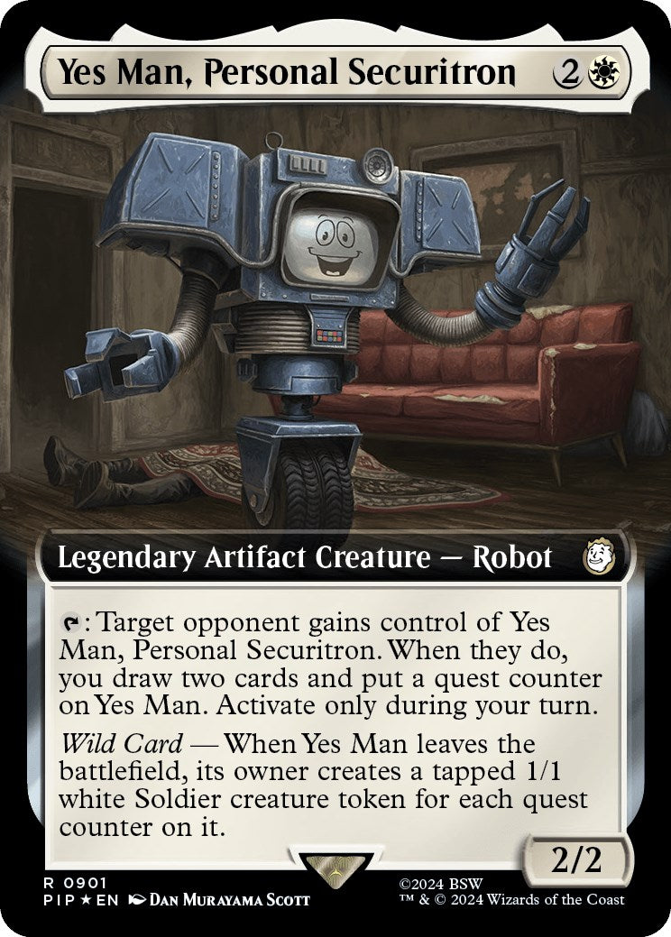 Yes Man, Personal Securitron (Extended Art) (Surge Foil) [PIP - 901]