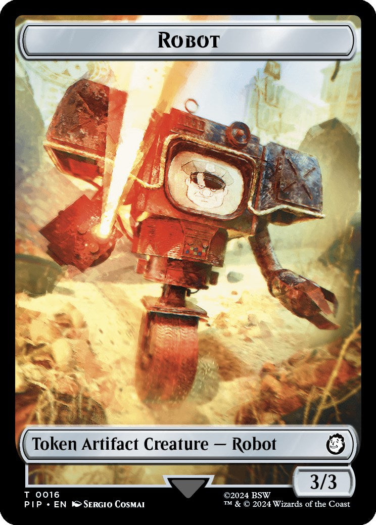 Robot // Treasure (0019) Double-Sided Token [PIP - 16 // 19]