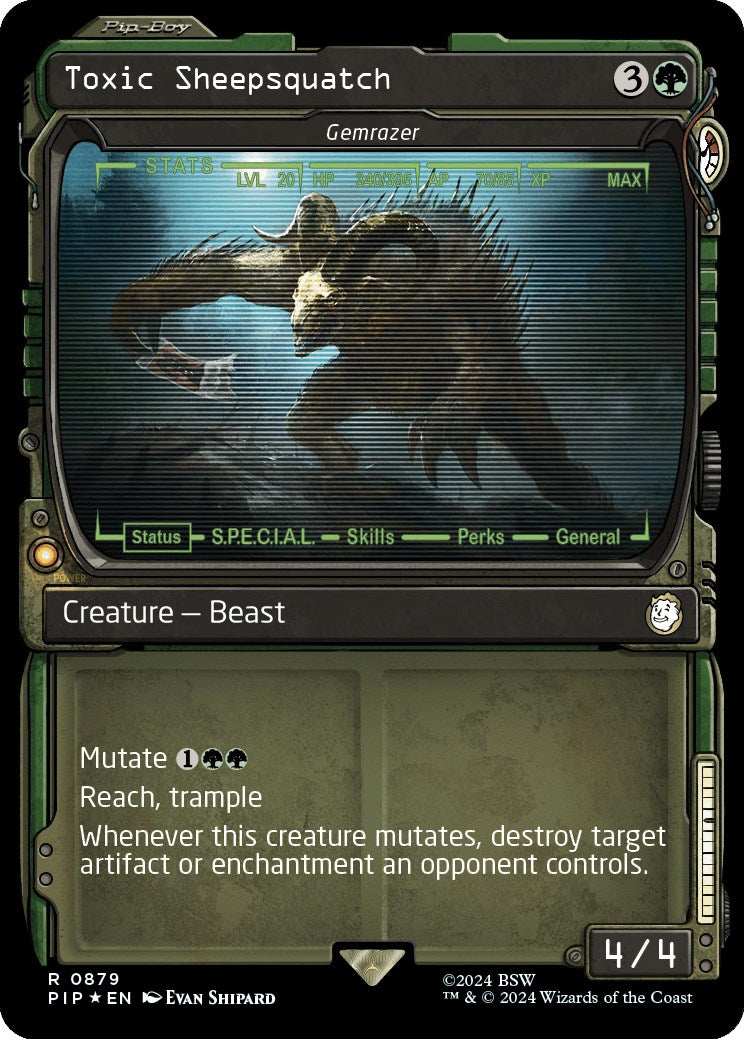 Toxic Sheepsquatch - Gemrazer (Showcase) (Surge Foil) [PIP - 879]