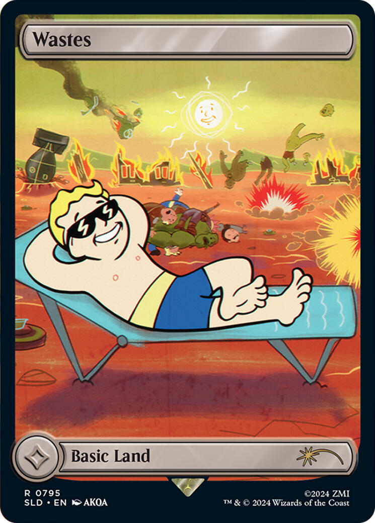 Wastes (795) - Full Art (Rainbow Foil) [SLD - 795]
