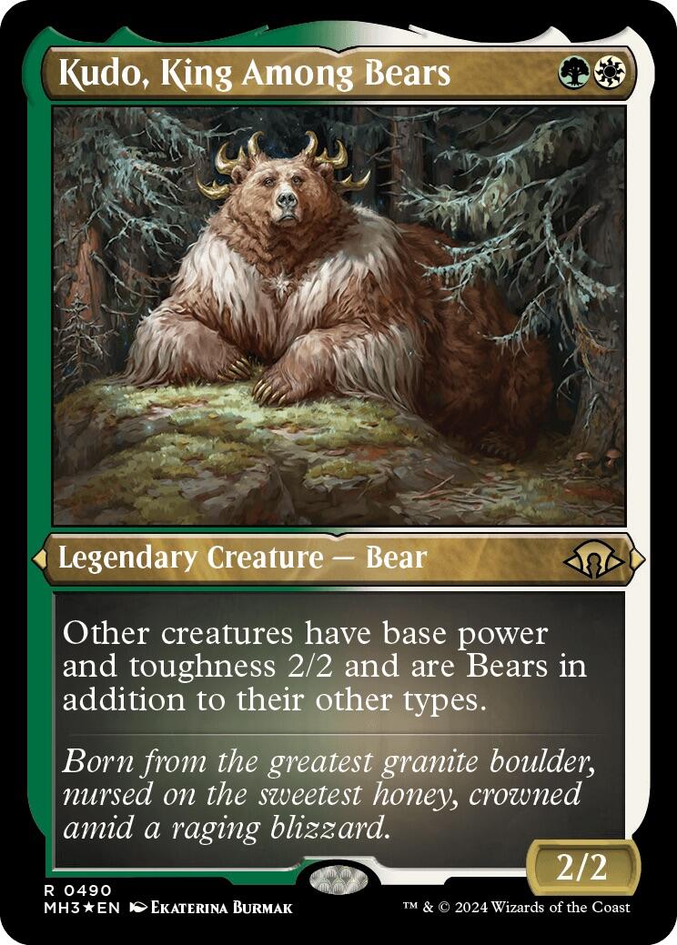 Kudo, King Among Bears (Foil Etched) [MH3 - 490]