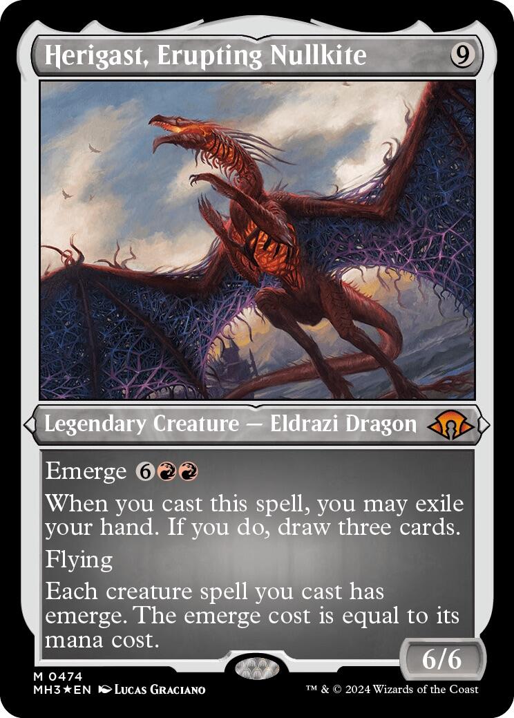 Herigast, Erupting Nullkite (Foil Etched) [MH3 - 474]