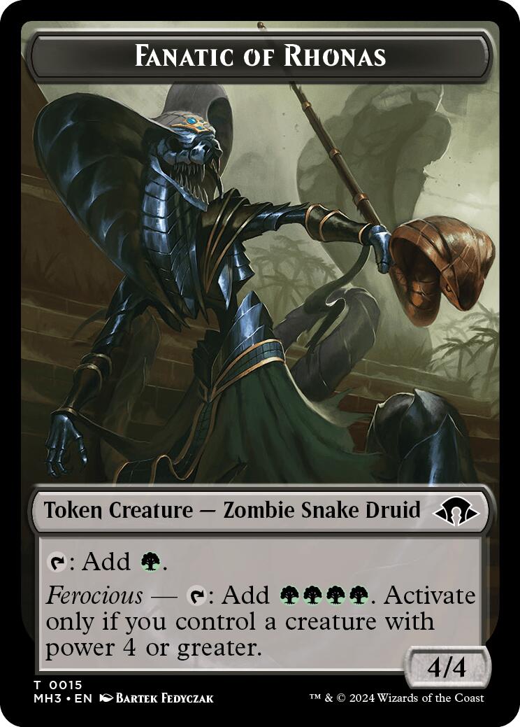 Fanatic of Rhonas Token [MH3 - 15]