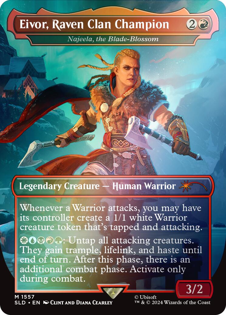 Eivor, Raven Clan Champion - Najeela, the Blade-Blossom (Rainbow Foil) [SLD - 1557]