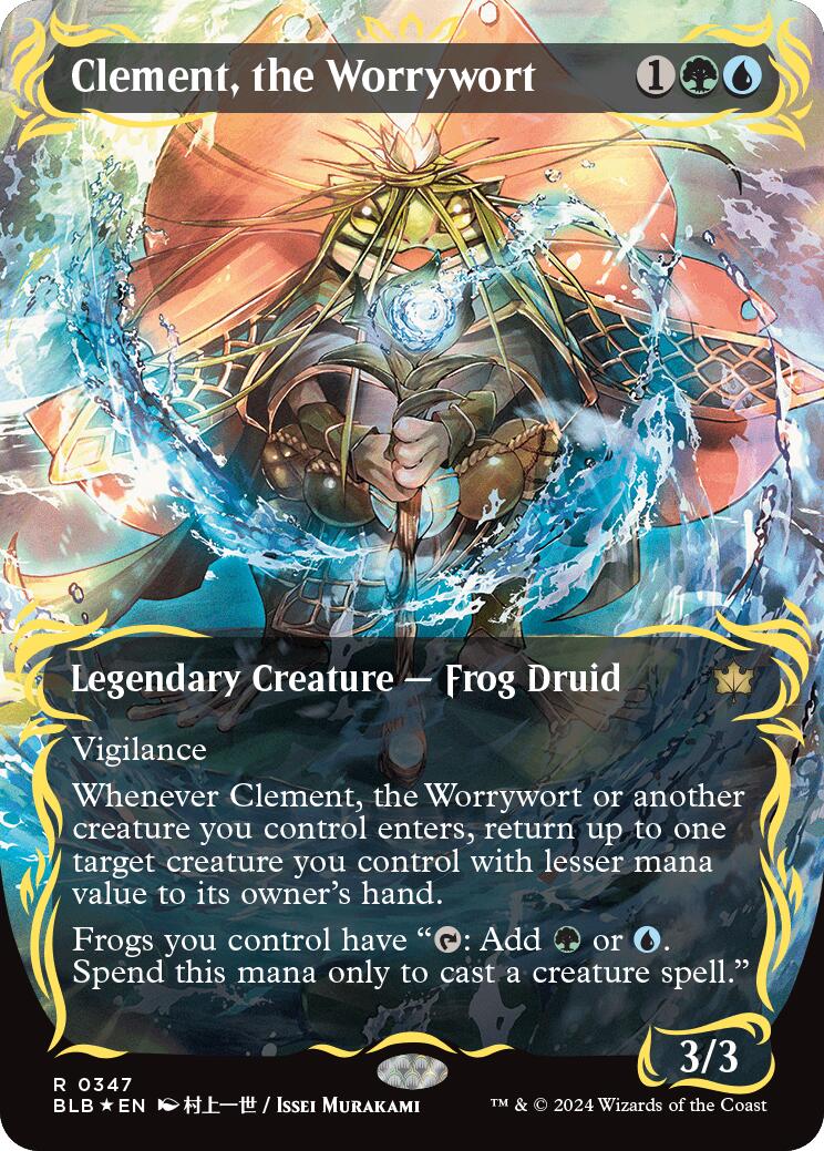 Clement, the Worrywort (Borderless) (Raised Foil) [BLB - 347]