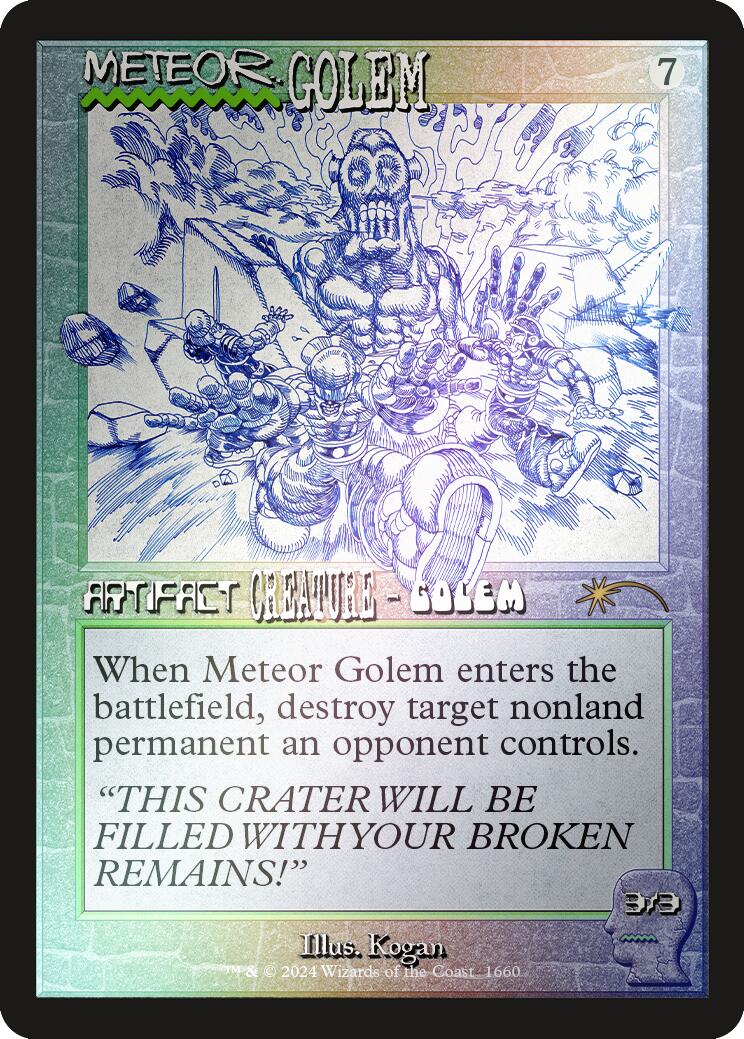 Meteor Golem (1660) (Rainbow Foil) [SLD - 1660]