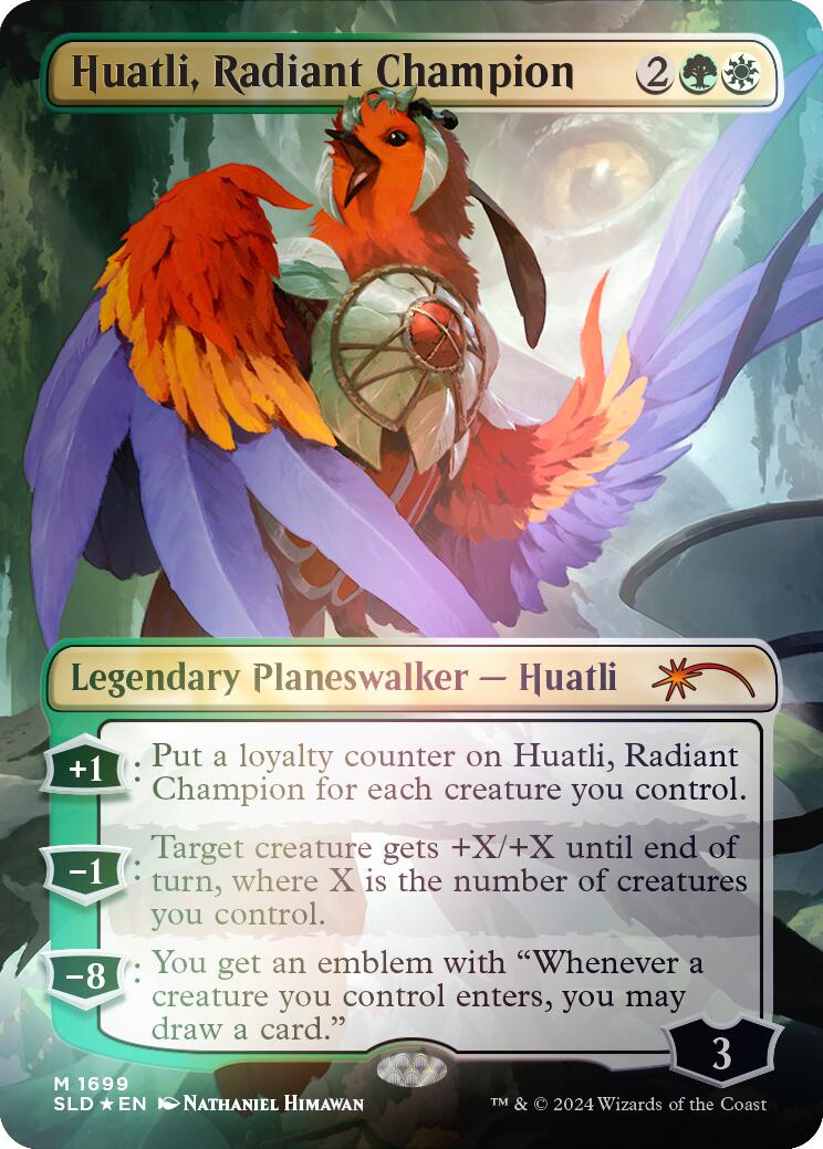 Huatli, Radiant Champion (Rainbow Foil) [SLD - 1699]
