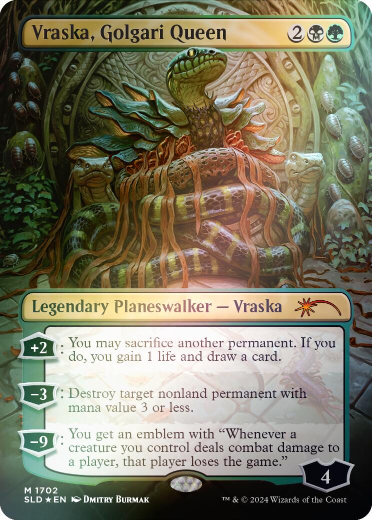 Vraska, Golgari Queen (1702) (Rainbow Foil) [SLD - 1702]