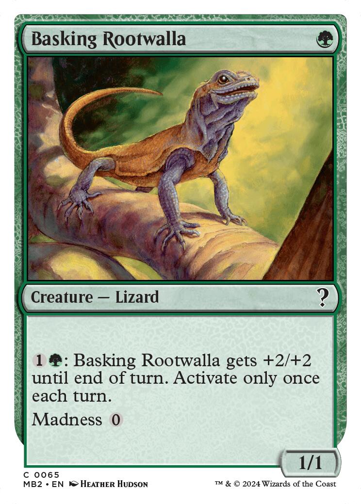 Basking Rootwalla (White Border) [MB2 - 65]