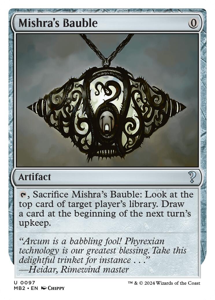 Mishra's Bauble (White Border)