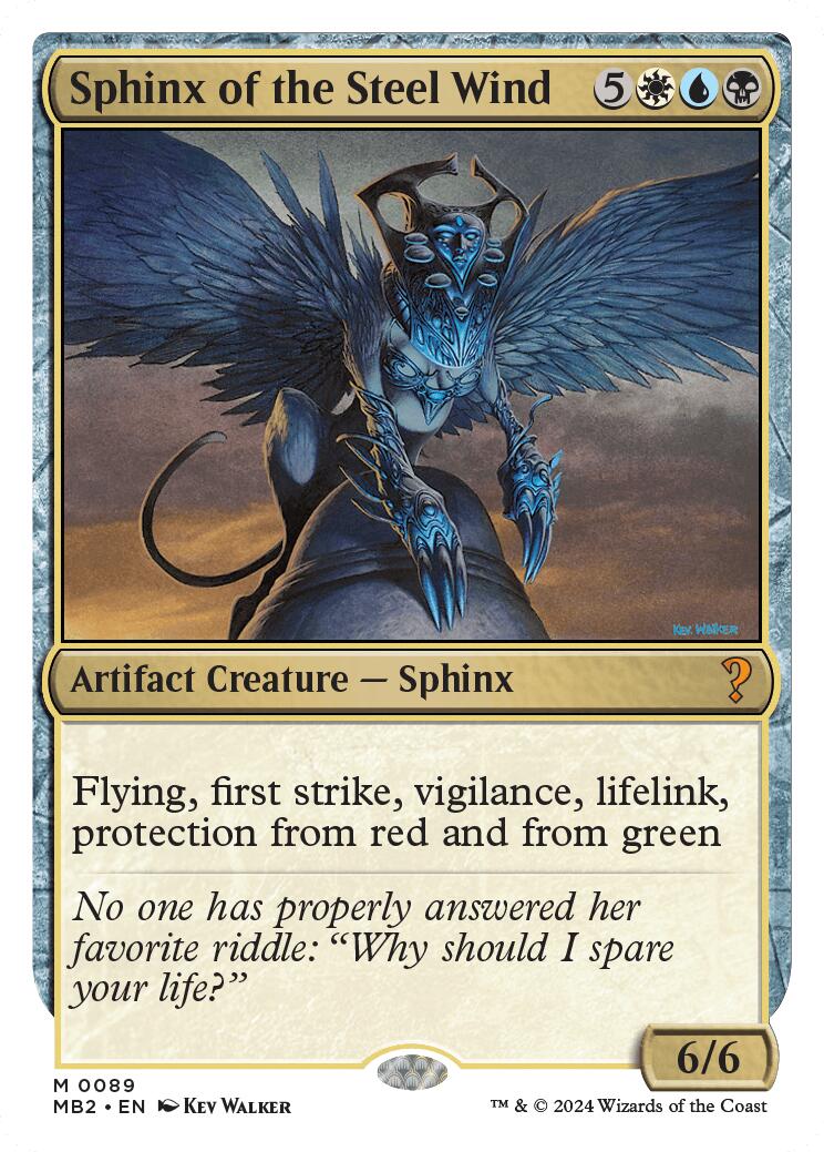 Sphinx of the Steel Wind (White Border) [MB2 - 89]