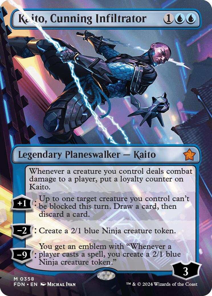 Kaito, Cunning Infiltrator (Borderless) [FDN - 358]