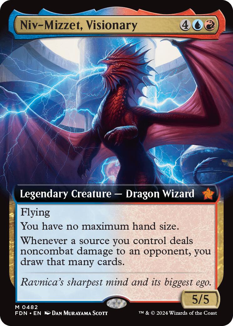 Niv-Mizzet, Visionary (Extended Art) [FDN - 482]