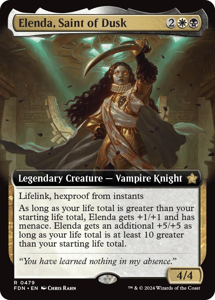 Elenda, Saint of Dusk (Extended Art) [FDN - 479]