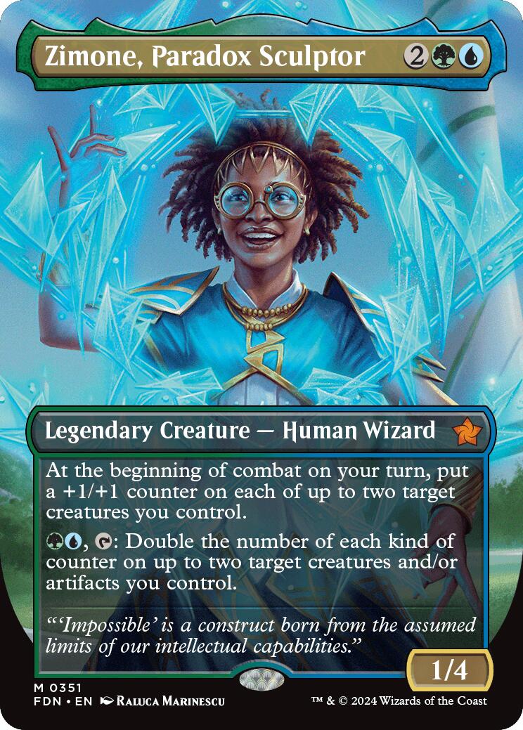 Zimone, Paradox Sculptor (Borderless) [FDN - 351]