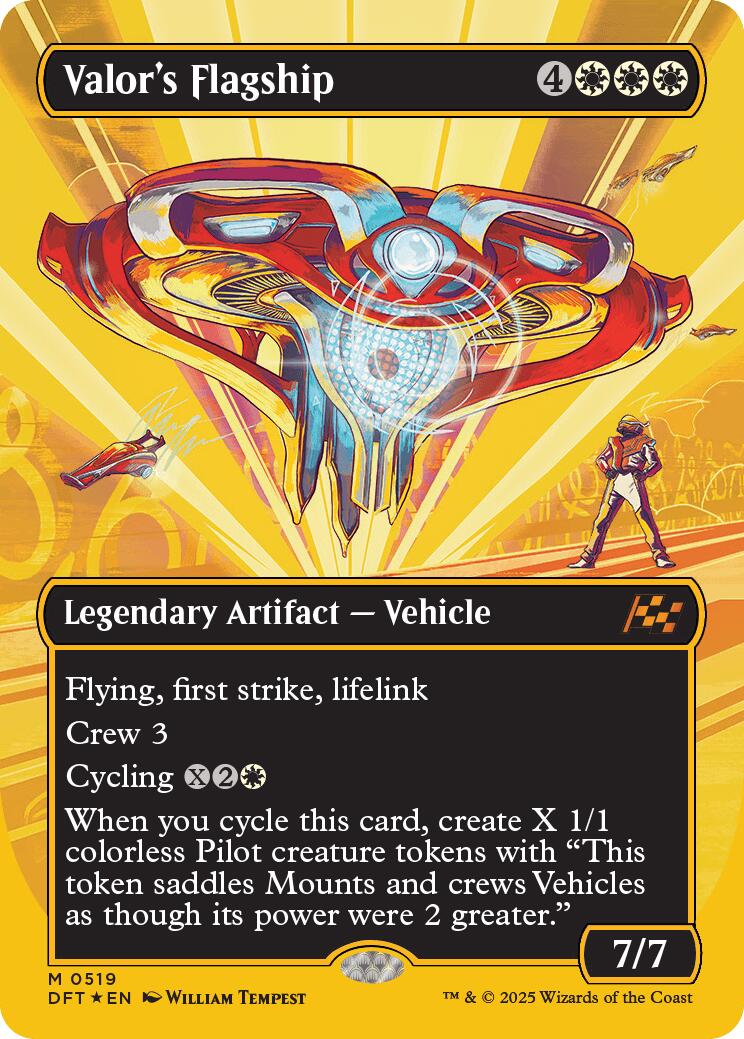 Valor's Flagship (Borderless) (First-Place Foil) [DFT - 519]