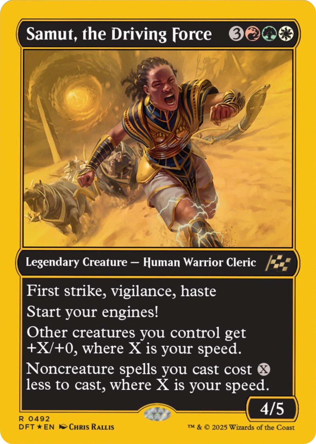 Samut, the Driving Force (First-Place Foil) [DFT - 492]