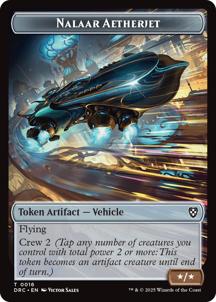 Nalaar Aetherjet // Treasure Double-Sided Token [DRC - 16 // 11]