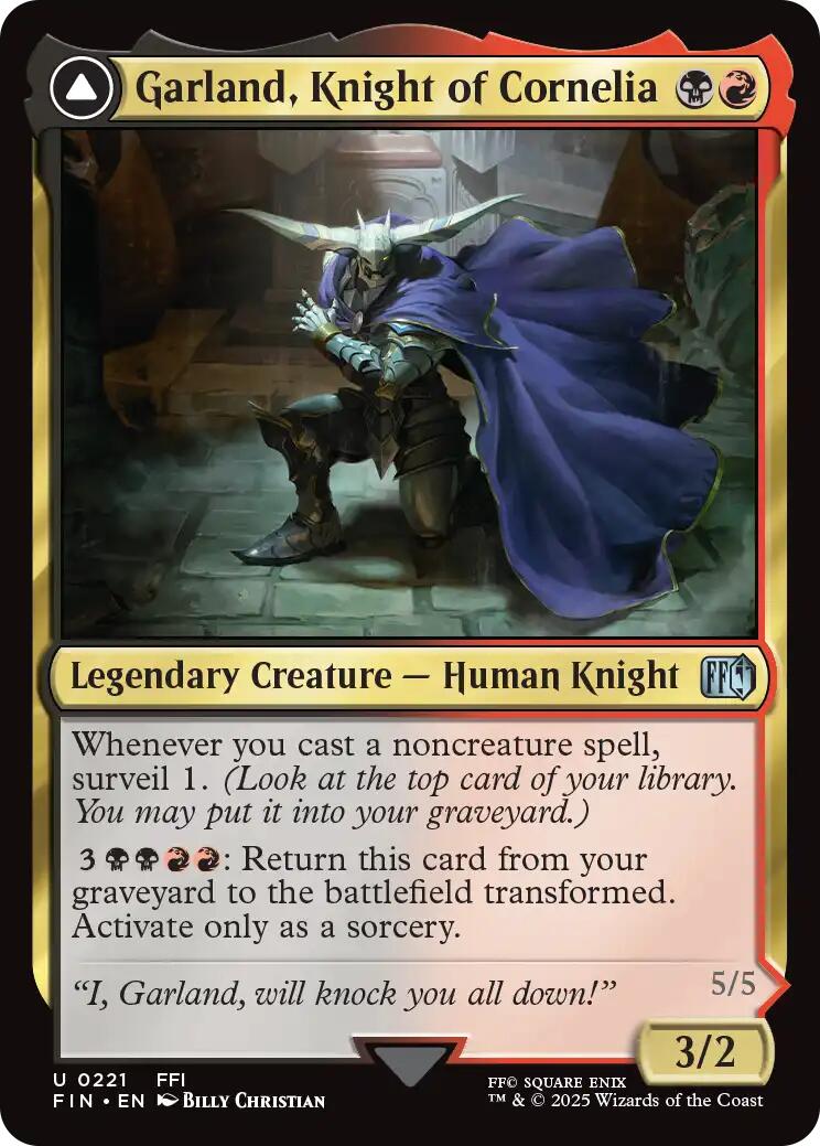 Garland, Knight of Cornelia [FIN - 221]