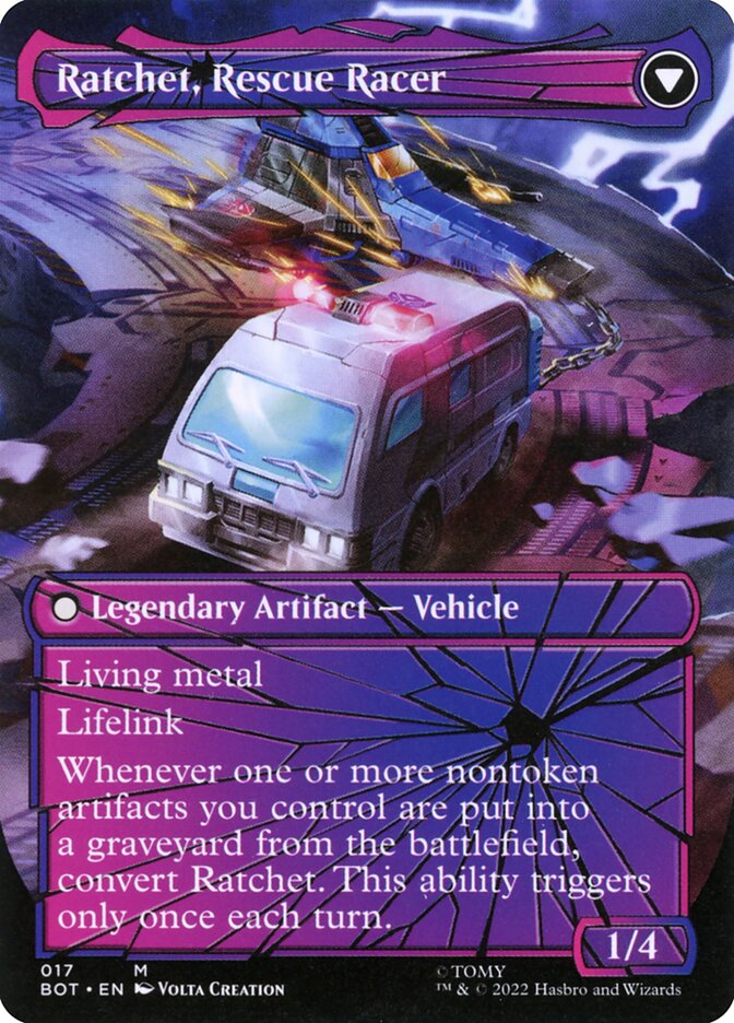 Ratchet, Field Medic (Shattered Glass) (Back)