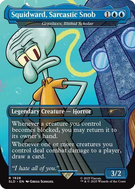 Squidward, Sarcastic Snob - Grazilaxx, Illithid Scholar [SLD - 1928]