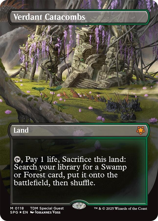 Verdant Catacombs (Borderless) (Dragonscale Foil) [SPG - 118]