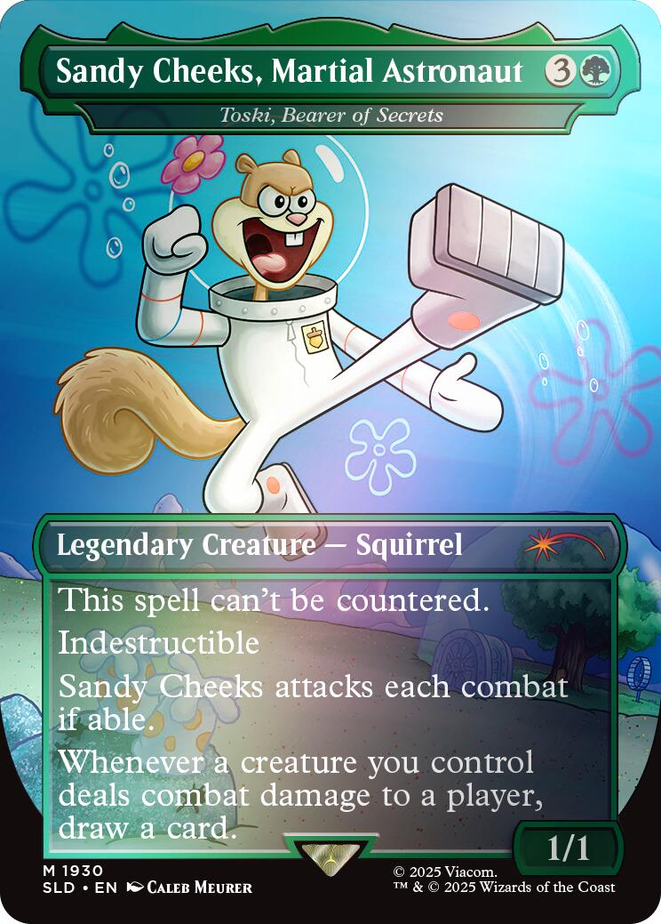 Sandy Cheeks, Martial Astronaut - Toski, Bearer of Secrets (Rainbow Foil)