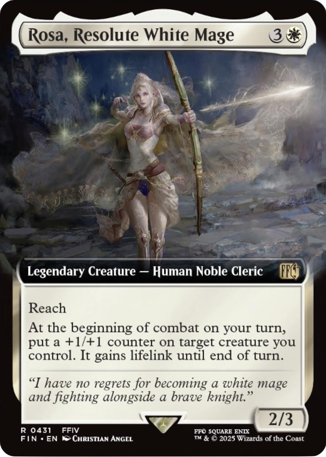 Rosa, Resolute White Mage (Extended Art) [FIN - 431]