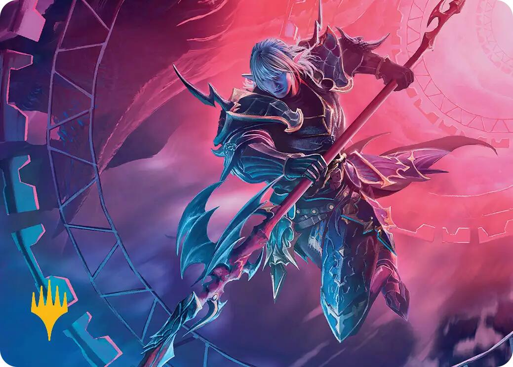 Estinien Varlineau Art Card (Gold-Stamped Planeswalker Symbol) [AAFIN - 28]