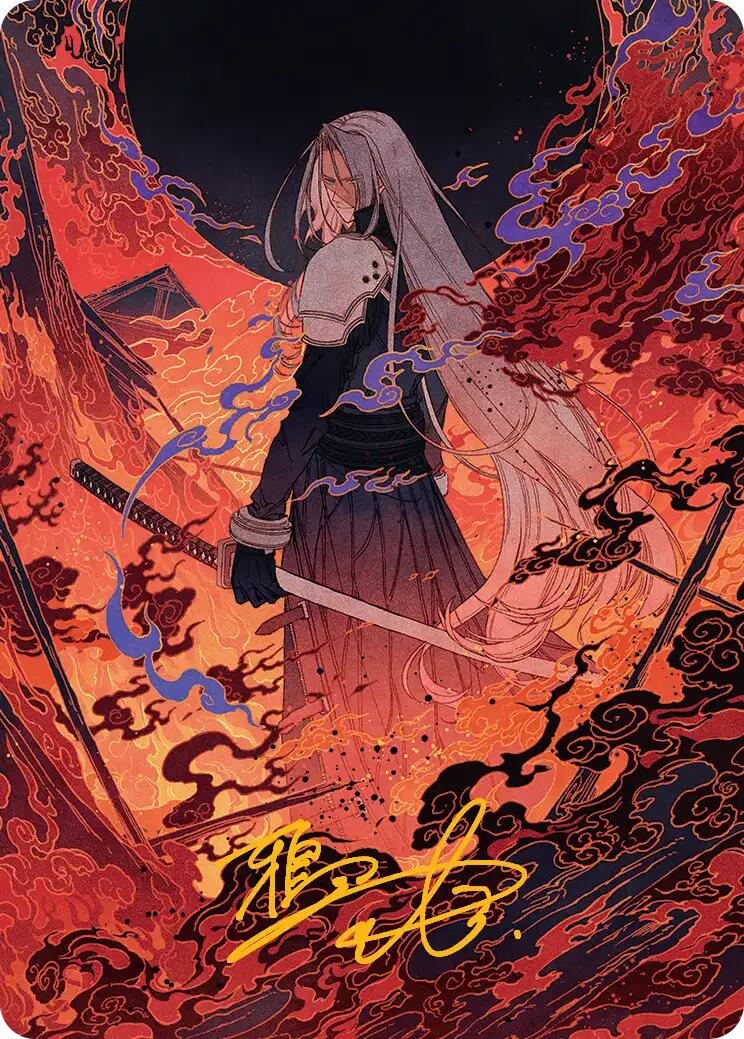 Nibelheim Aflame Art Card (Gold-Stamped Signature) [AAFIN - 35]