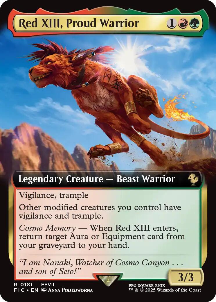 Red XIII, Proud Warrior (Extended Art) [FIC - 181]