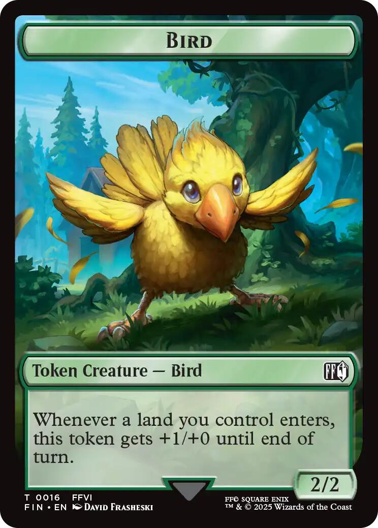 Bird (0016) // Wizard (0014) Double-Sided Token [FIN - 16 // 14]