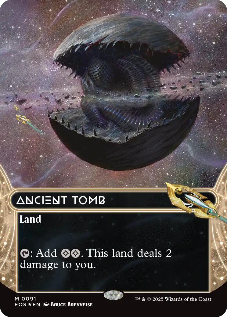 Ancient Tomb (0091) (Borderless) (Galaxy Foil) [EOS - 91]