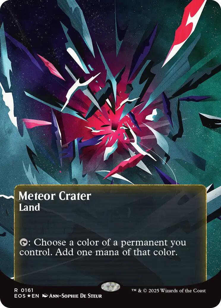 Meteor Crater (0161) (Borderless) (Galaxy Foil) [EOS - 161]