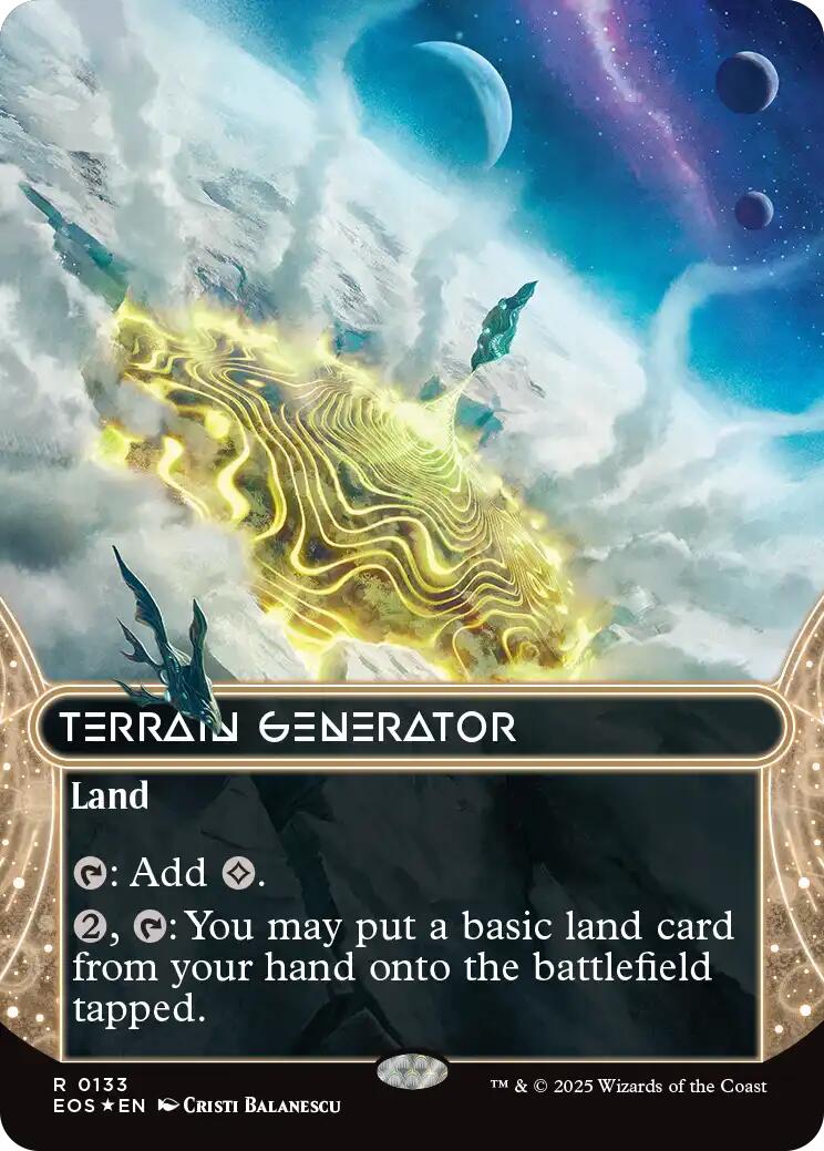 Terrain Generator (0133) (Borderless) (Galaxy Foil) [EOS - 133]