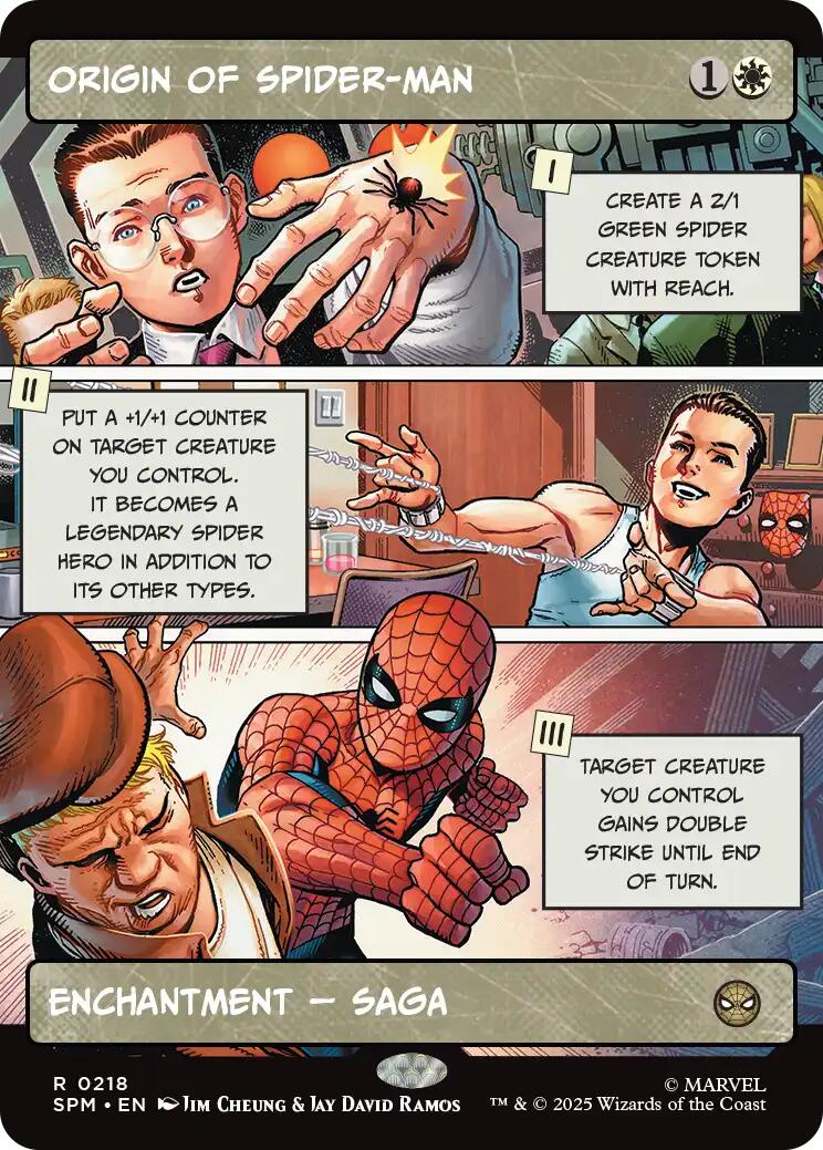 Origin of Spider Man Borderless