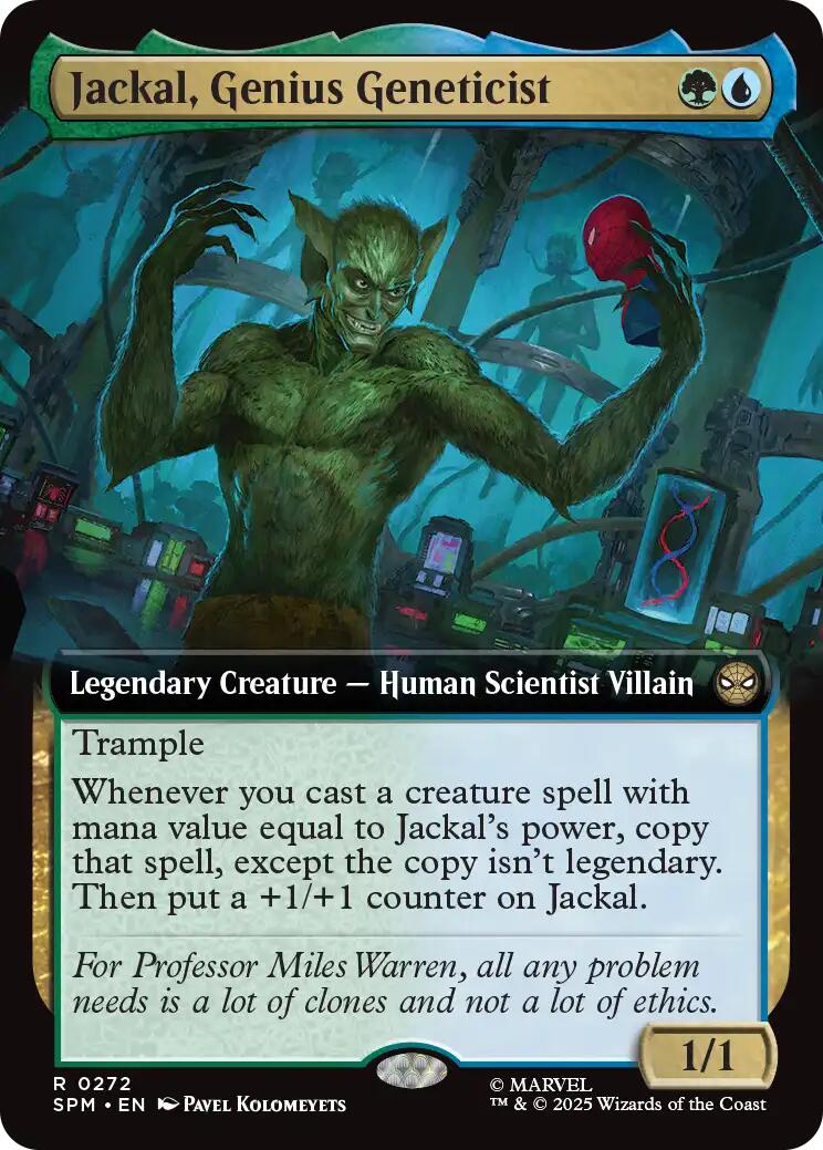 Jackal Genius Geneticist Extended Art