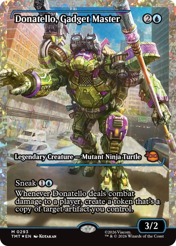 Donatello, Gadget Master (Showcase) (Fracture Foil)