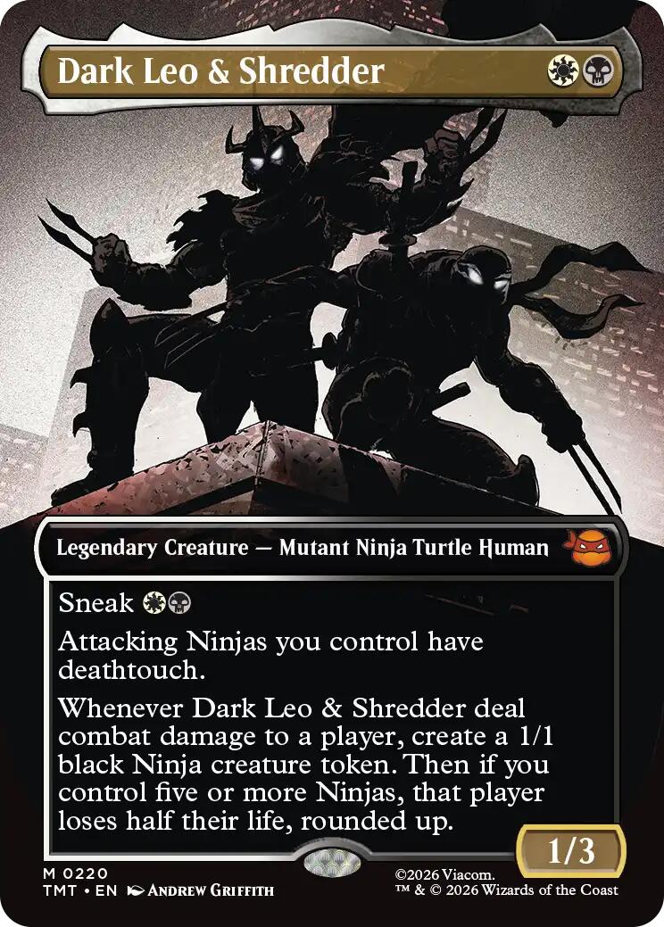 Dark Leo & Shredder (Borderless)