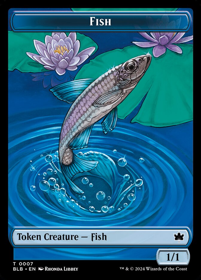 Fish (BLB) // Kobolds of Kher Keep (MKC) Double-sided Token