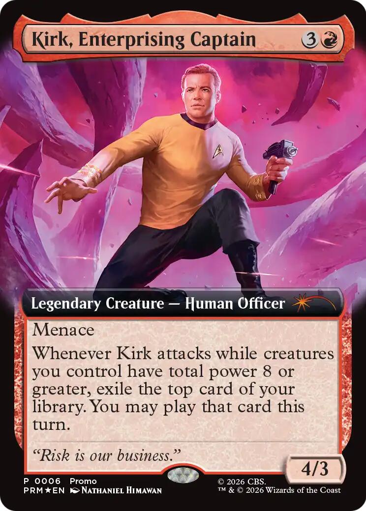 Kirk, Enterprising Captain (Extended Art)