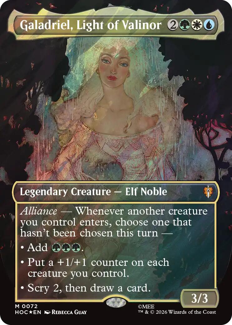 Galadriel, Light of Valinor (Borderless) (Surge Foil)