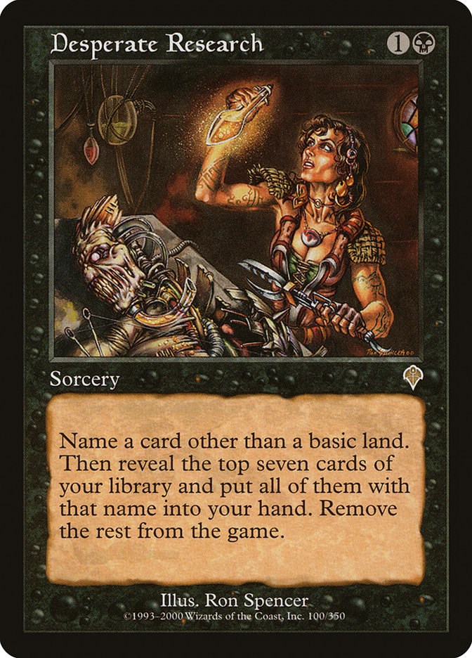 Desperate Research [INV - 100]