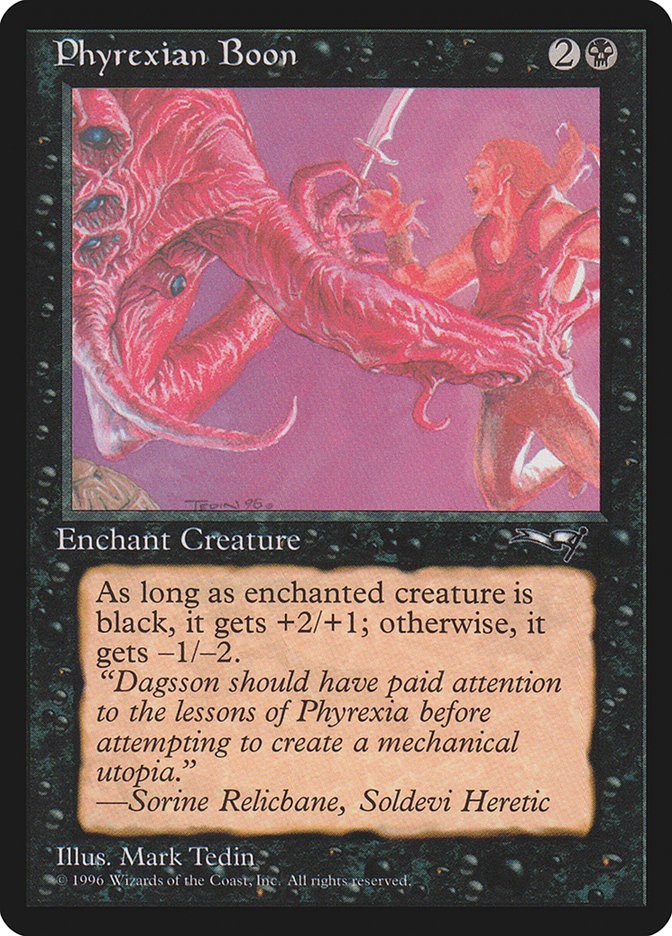 Phyrexian Boon (Man Held Aloft) [ALL - 23]