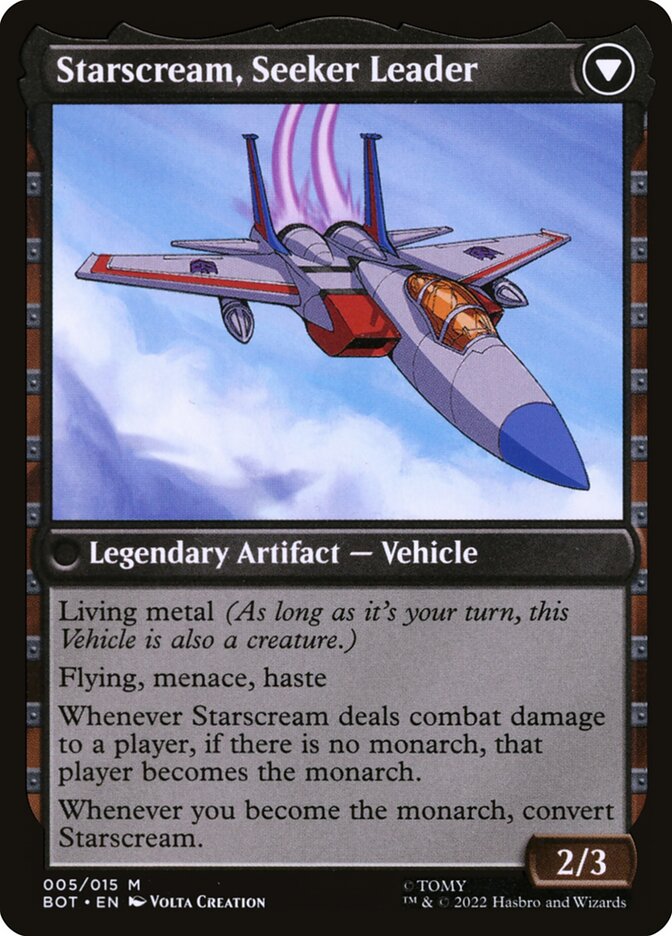 Starscream, Power Hungry (Back)