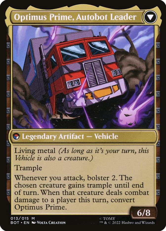 Optimus Prime, Hero (Back)