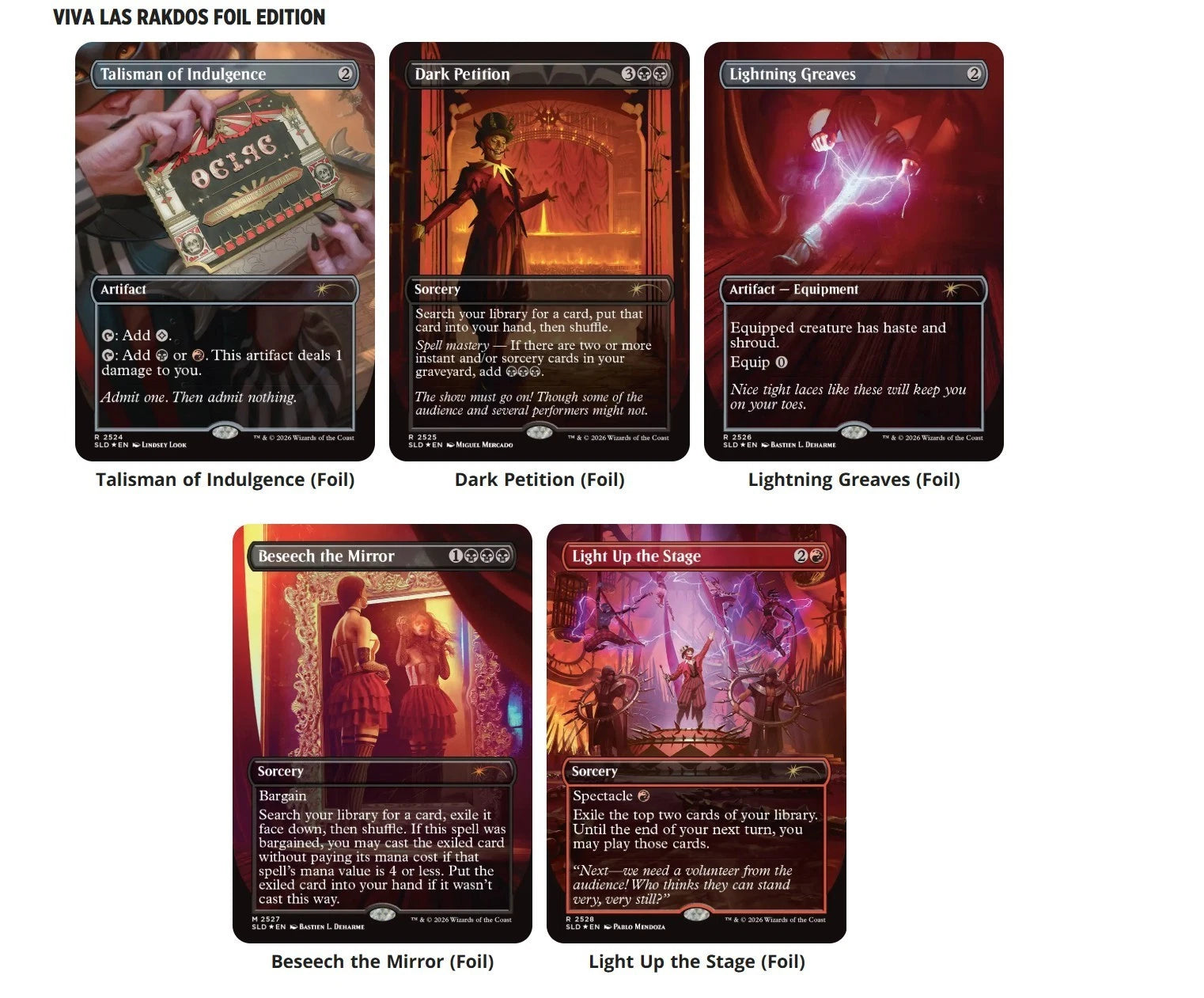 Secret Lair Drop: Viva Las Rakdos - Foil Edition [SLD]